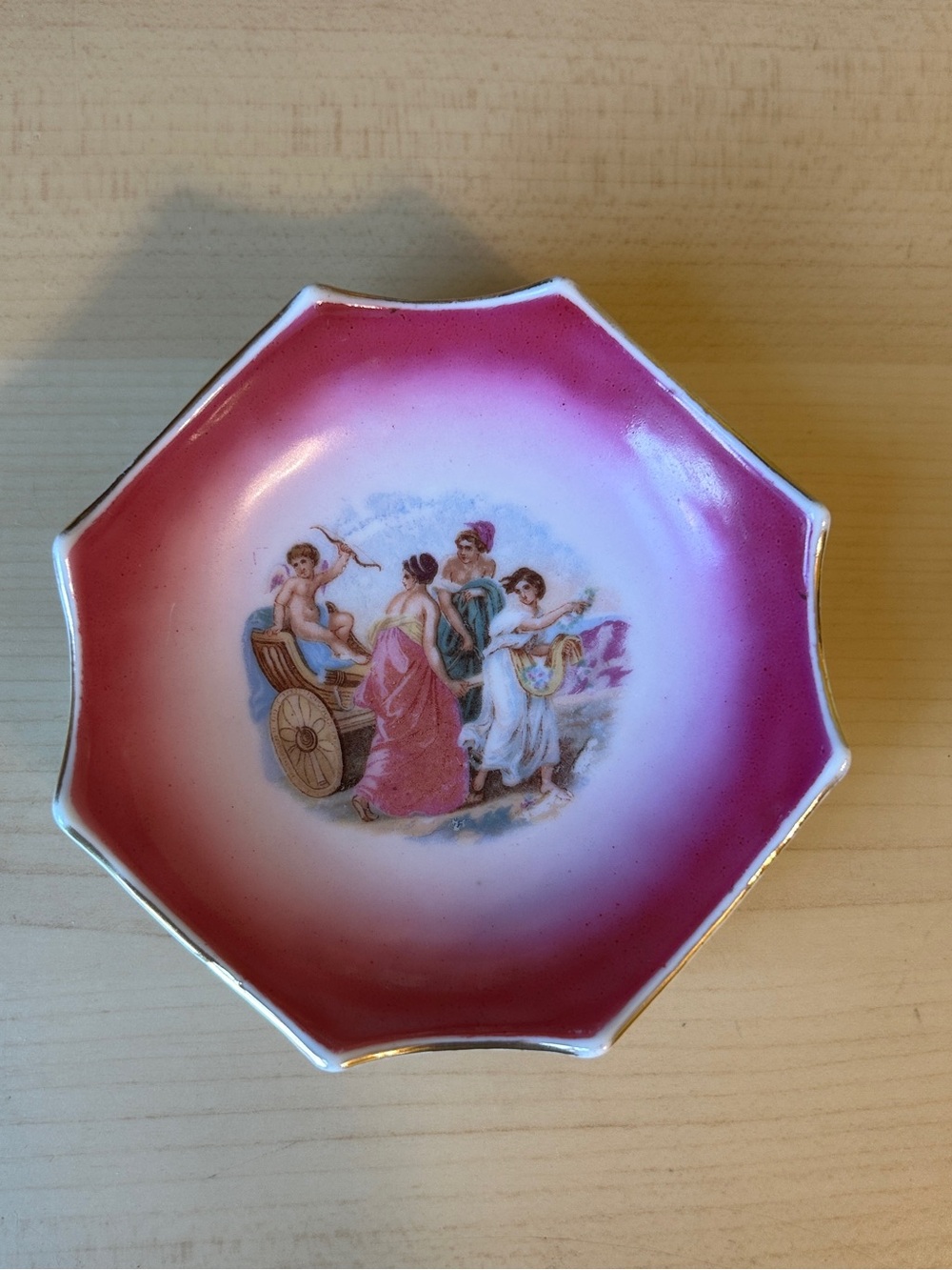 Vintage Royal Vienna Style Porcelain Trinket Bowl